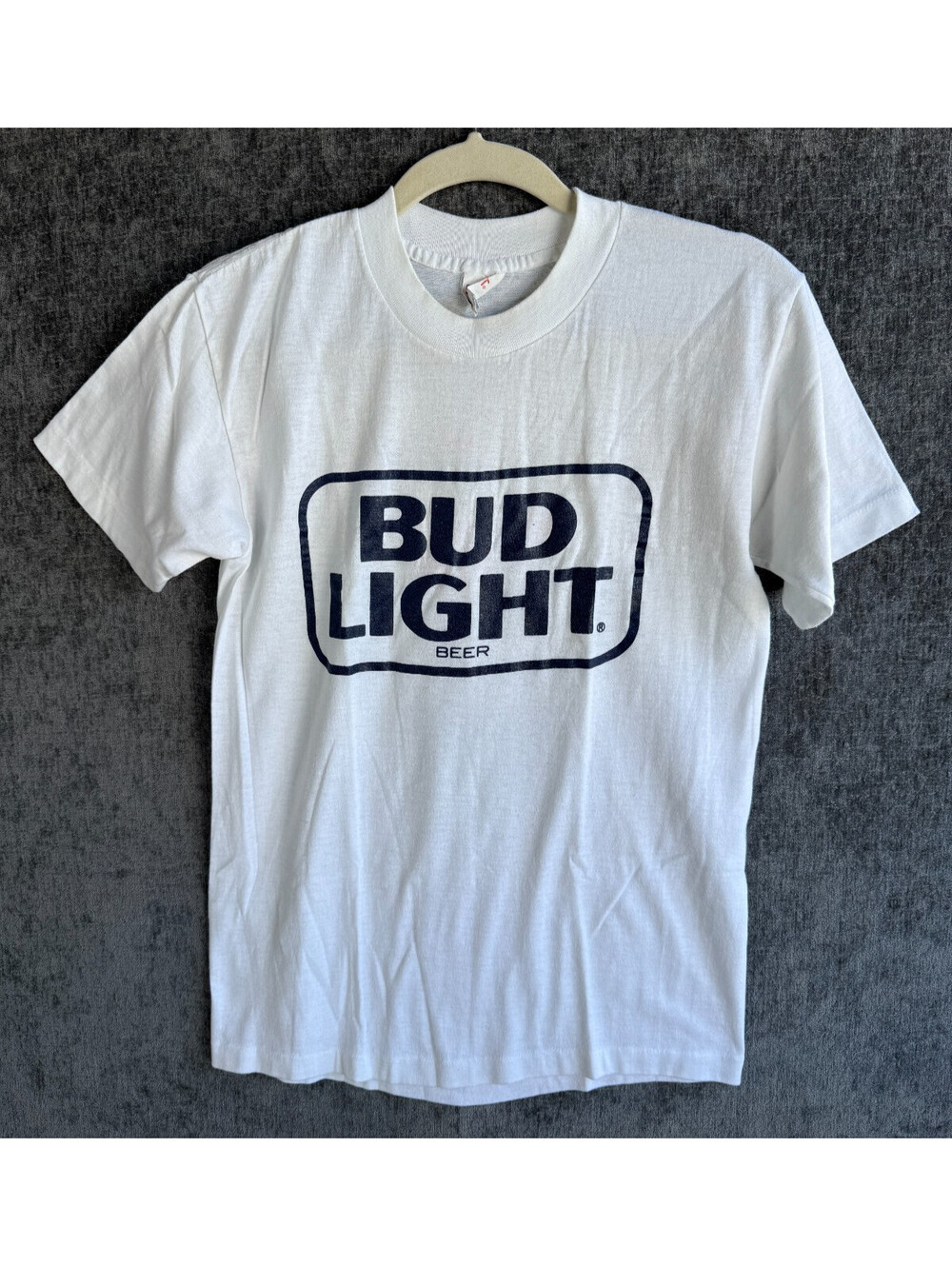 Vintage 80s Bud Light Beer Logo T Shirt Mens M Single Stitch Select-T USA